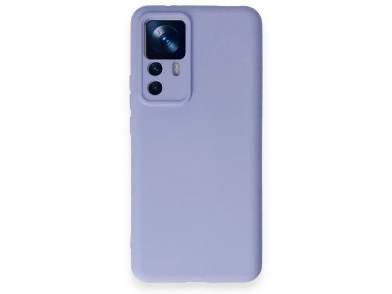 Newface Xiaomi Mi 12T Pro Kılıf Nano içi Kadife Silikon - Lila