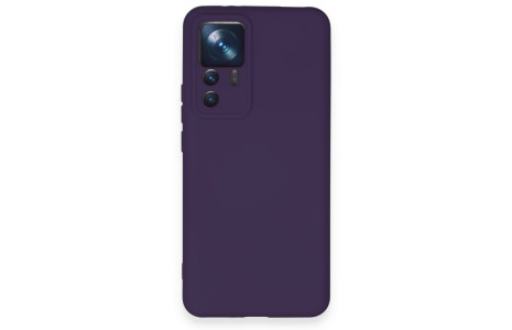 Newface Xiaomi Mi 12T Pro Kılıf Nano içi Kadife Silikon - Mor