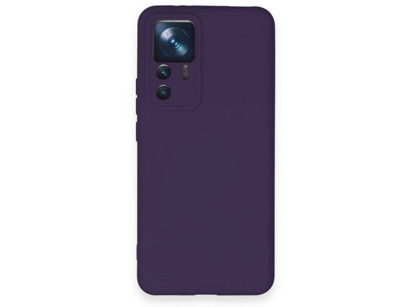 Newface Xiaomi Mi 12T Pro Kılıf Nano içi Kadife Silikon - Mor