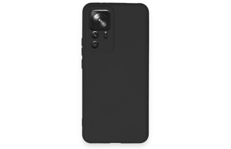 Newface Xiaomi Mi 12T Pro Kılıf Nano içi Kadife Silikon - Siyah