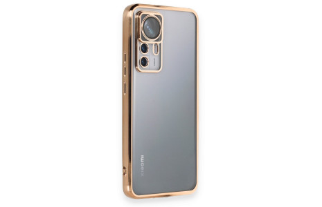 Newface Xiaomi Mi 12T Pro Kılıf Razer Lensli Silikon - Gold