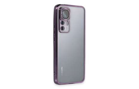 Newface Xiaomi Mi 12T Pro Kılıf Razer Lensli Silikon - Mor
