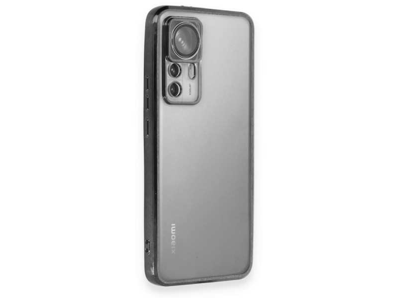 Newface Xiaomi Mi 12T Pro Kılıf Razer Lensli Silikon - Siyah