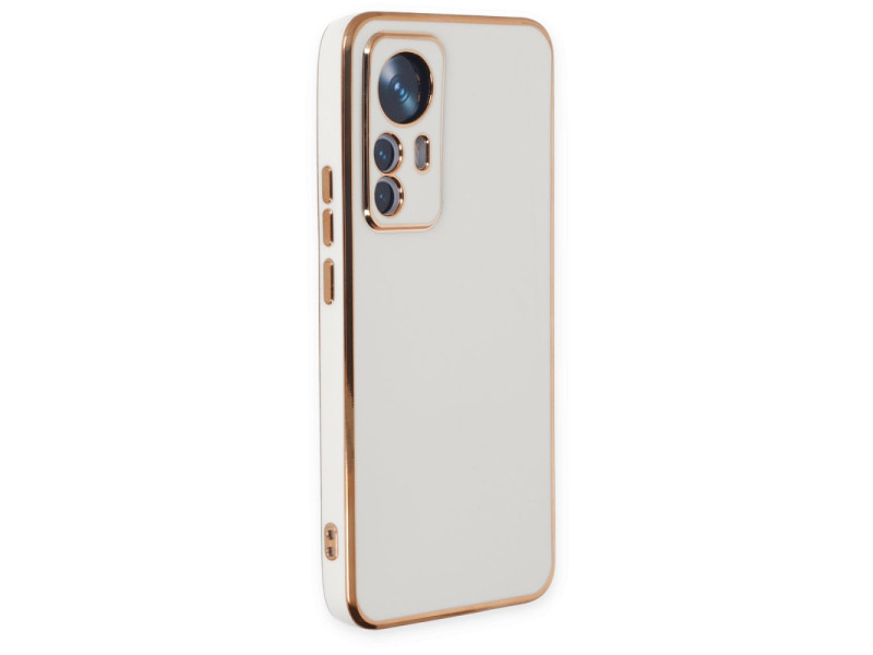 Newface Xiaomi Mi 12T Pro Kılıf Volet Silikon - Beyaz