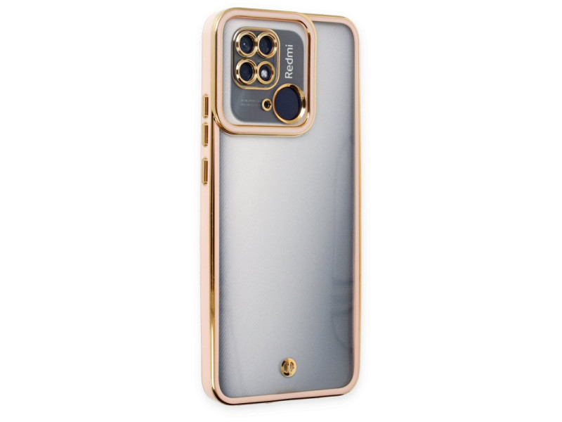 Newface Xiaomi Poco C40 Kılıf Liva Lens Silikon - Pudra