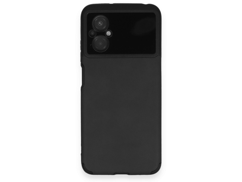 Newface Xiaomi Poco M5 Kılıf Loop Deri Silikon - Siyah