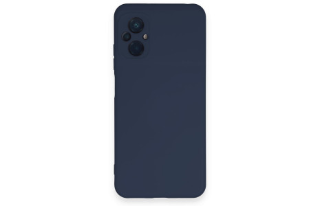 Newface Xiaomi Poco M5 Kılıf Nano içi Kadife Silikon - Lacivert