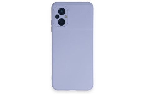 Newface Xiaomi Poco M5 Kılıf Nano içi Kadife Silikon - Lila
