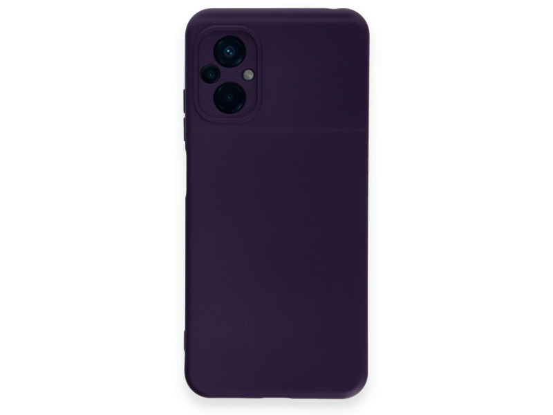 Newface Xiaomi Poco M5 Kılıf Nano içi Kadife Silikon - Mor