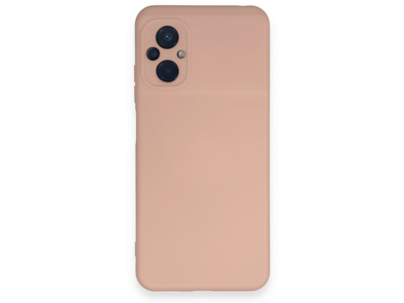 Newface Xiaomi Poco M5 Kılıf Nano içi Kadife Silikon - Pudra