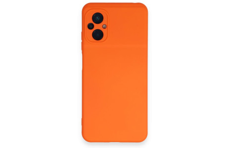 Newface Xiaomi Poco M5 Kılıf Nano içi Kadife Silikon - Turuncu