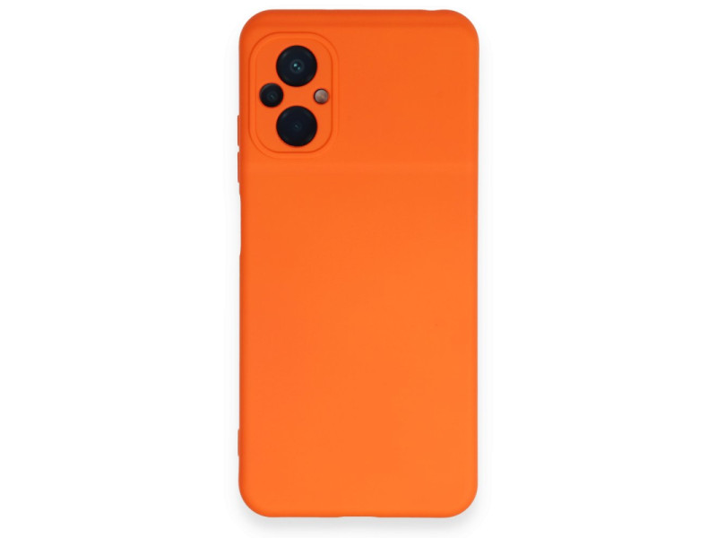 Newface Xiaomi Poco M5 Kılıf Nano içi Kadife Silikon - Turuncu