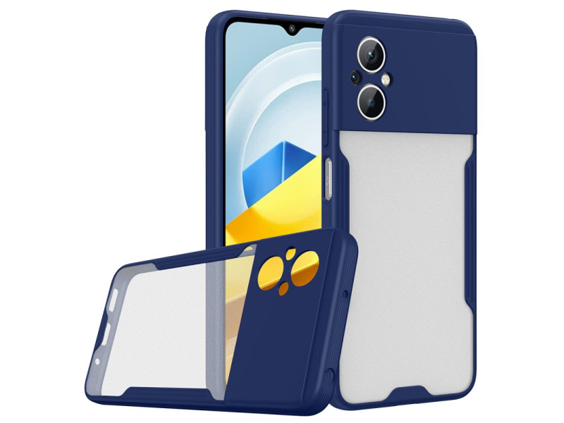 Newface Xiaomi Poco M5 Kılıf Platin Silikon - Lacivert