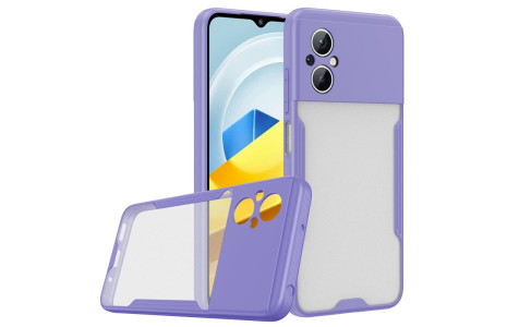 Newface Xiaomi Poco M5 Kılıf Platin Silikon - Lila