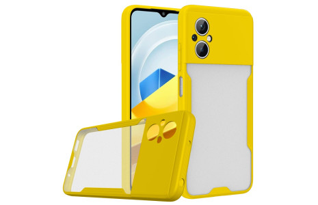 Newface Xiaomi Poco M5 Kılıf Platin Silikon - Sarı