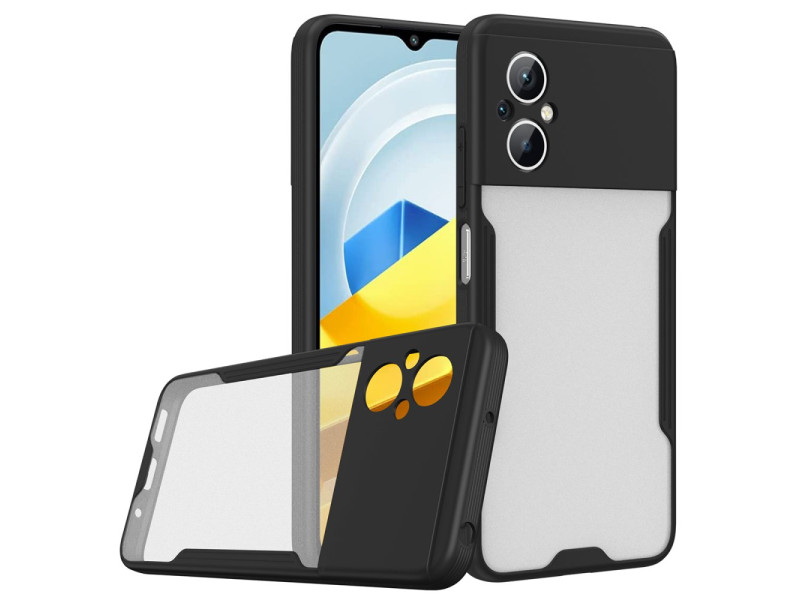 Newface Xiaomi Poco M5 Kılıf Platin Silikon - Siyah