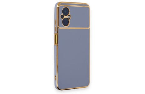 Newface Xiaomi Poco M5 Kılıf Volet Silikon - Mavi