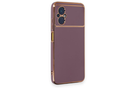 Newface Xiaomi Poco M5 Kılıf Volet Silikon - Mor
