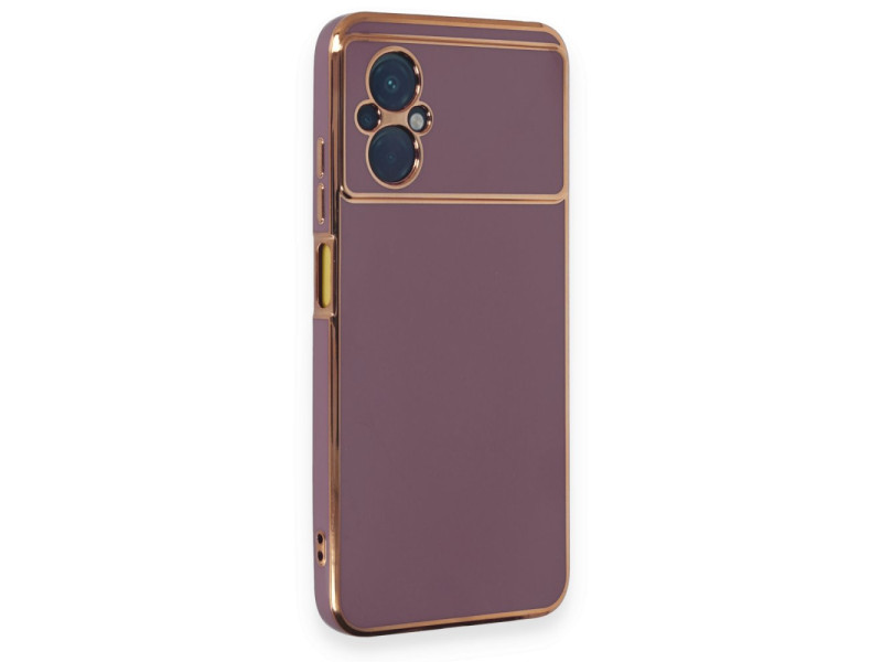 Newface Xiaomi Poco M5 Kılıf Volet Silikon - Mor