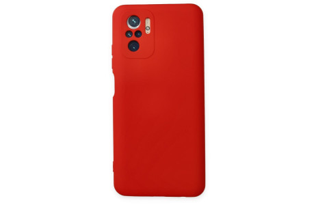 Newface Xiaomi Poco M5s Kılıf Nano içi Kadife Silikon - Kırmızı
