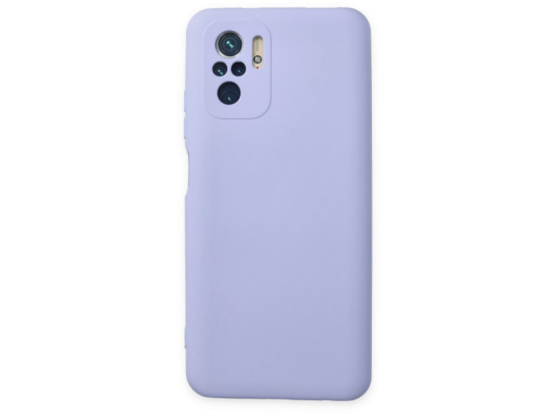 Newface Xiaomi Poco M5s Kılıf Nano içi Kadife Silikon - Lila