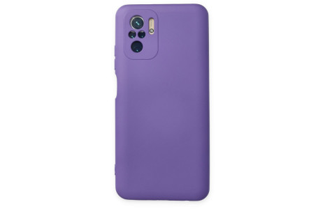 Newface Xiaomi Poco M5s Kılıf Nano içi Kadife Silikon - Mor