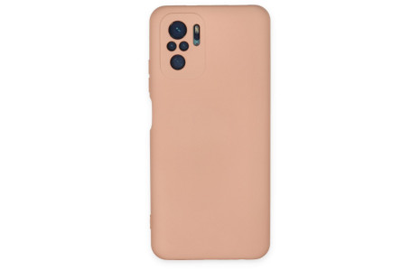 Newface Xiaomi Poco M5s Kılıf Nano içi Kadife Silikon - Pudra