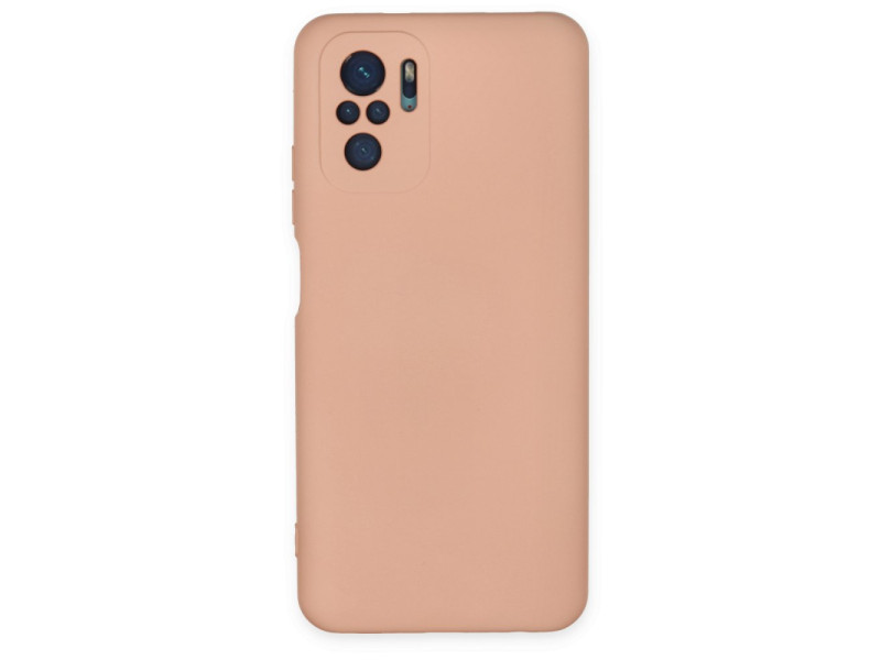 Newface Xiaomi Poco M5s Kılıf Nano içi Kadife Silikon - Pudra