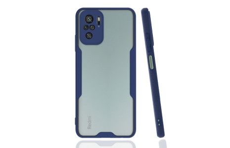 Newface Xiaomi Poco M5s Kılıf Platin Silikon - Lacivert