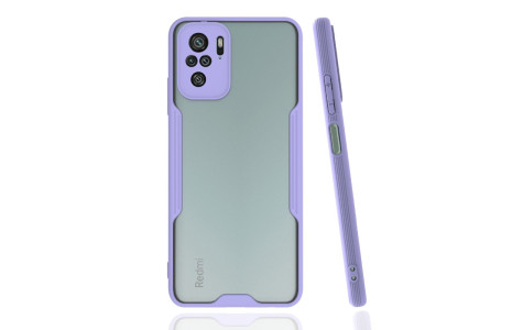 Newface Xiaomi Poco M5s Kılıf Platin Silikon - Lila