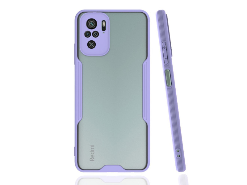 Newface Xiaomi Poco M5s Kılıf Platin Silikon - Lila