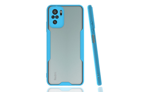 Newface Xiaomi Poco M5s Kılıf Platin Silikon - Mavi