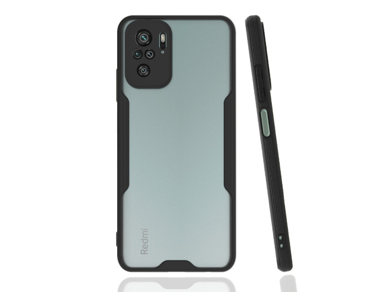 Newface Xiaomi Poco M5s Kılıf Platin Silikon - Siyah