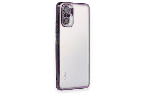 Newface Xiaomi Poco M5s Kılıf Razer Lensli Silikon - Mor
