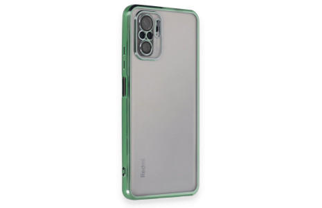 Newface Xiaomi Poco M5s Kılıf Razer Lensli Silikon - Yeşil