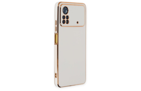Newface Xiaomi Poco X4 Pro 5G Kılıf Volet Silikon - Beyaz