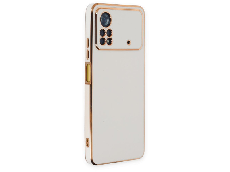 Newface Xiaomi Poco X4 Pro 5G Kılıf Volet Silikon - Beyaz