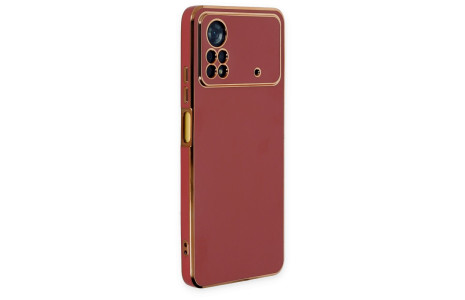 Newface Xiaomi Poco X4 Pro 5G Kılıf Volet Silikon - Kırmızı