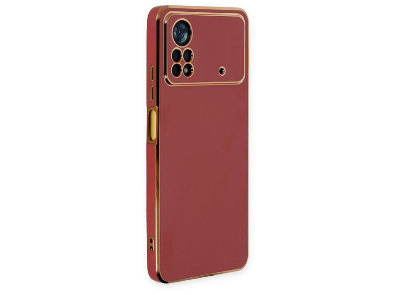 Newface Xiaomi Poco X4 Pro 5G Kılıf Volet Silikon - Kırmızı