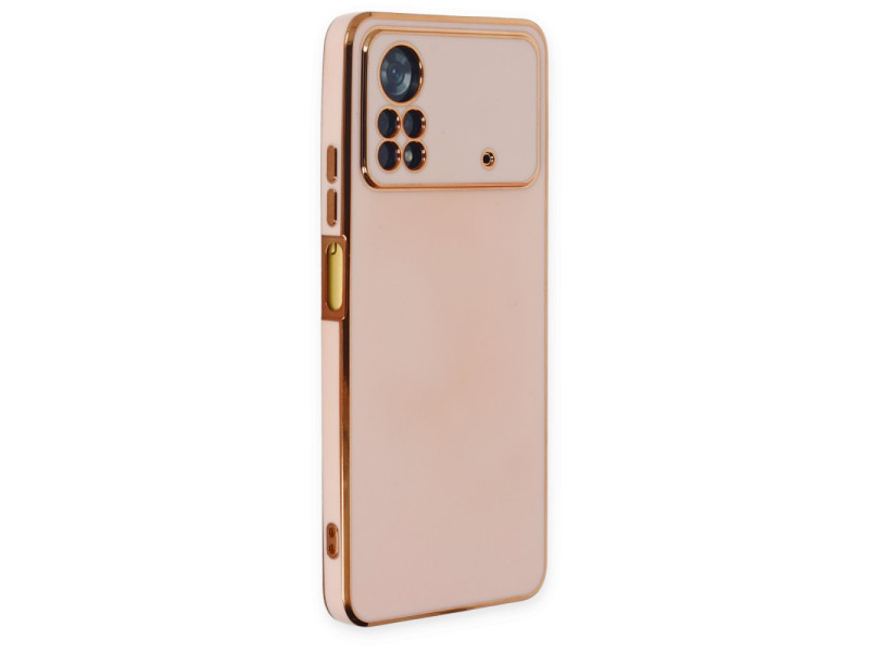 Newface Xiaomi Poco X4 Pro 5G Kılıf Volet Silikon - Pembe