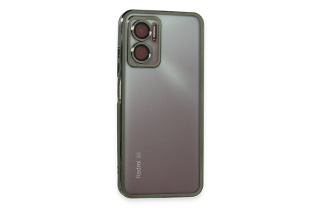 Newface Xiaomi Redmi 10 5G Kılıf Razer Lensli Silikon - Yeşil