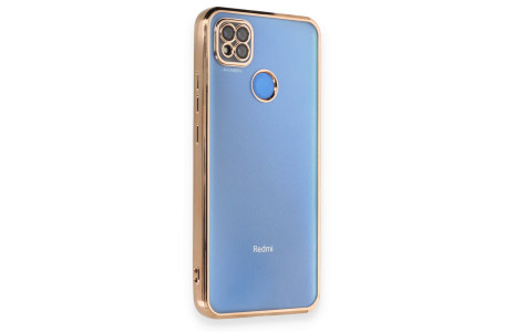 Newface Xiaomi Redmi 9C Kılıf Razer Lensli Silikon - Gold