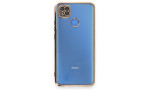Newface Xiaomi Redmi 9C Kılıf Razer Lensli Silikon - Gold