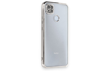 Newface Xiaomi Redmi 9C Kılıf Razer Lensli Silikon - Gümüş