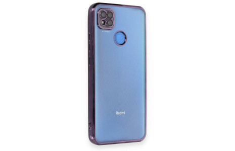 Newface Xiaomi Redmi 9C Kılıf Razer Lensli Silikon - Mor