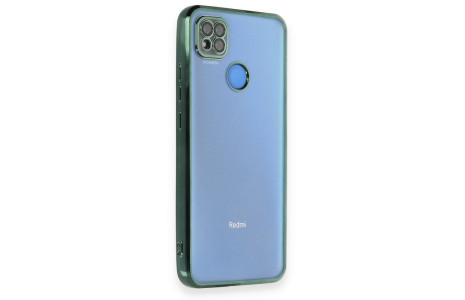 Newface Xiaomi Redmi 9C Kılıf Razer Lensli Silikon - Yeşil