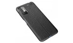 Newface Xiaomi Redmi Note 11 SE Kılıf Focus Derili Silikon - Siyah