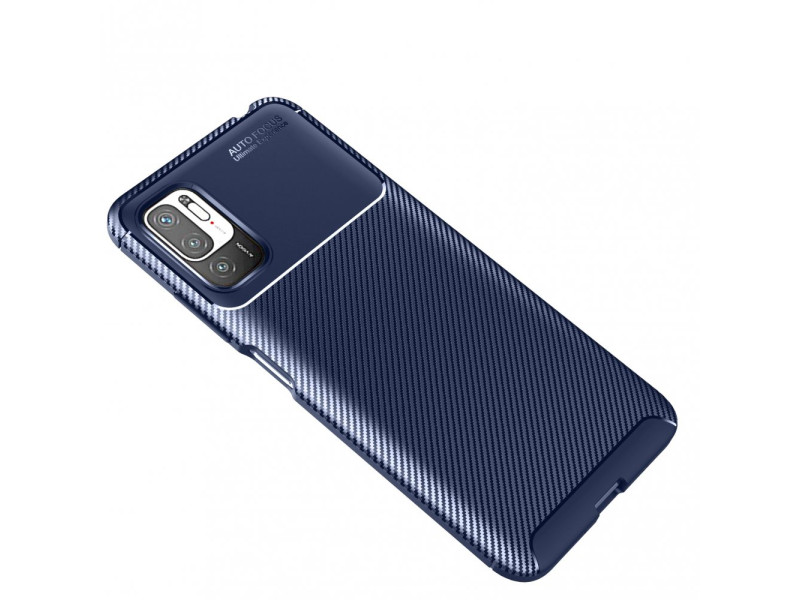 Newface Xiaomi Redmi Note 11 SE Kılıf Focus Karbon Silikon - Lacivert