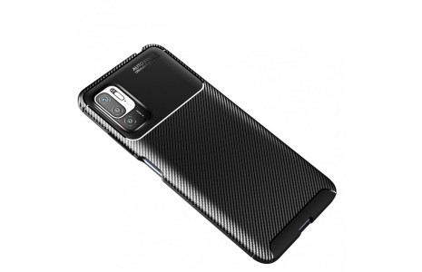 Newface Xiaomi Redmi Note 11 SE Kılıf Focus Karbon Silikon - Siyah