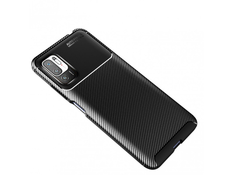 Newface Xiaomi Redmi Note 11 SE Kılıf Focus Karbon Silikon - Siyah
